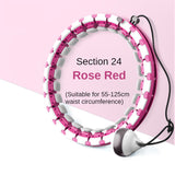 24 Adjustable Body Abdomen Waist Smart Sports Circle Hulla Hop Abdomen Fitness Massage Sports Hoop Weight Hoop Home Fitness