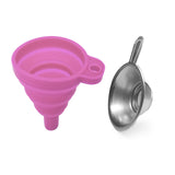 Stainless Steel Filter Cup and Foldable Silicone Funnel Washable Reusable Funnel for LCD DLP Photocuring Printer Tool 3D Printer