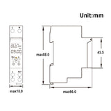 Y5GD TM610 220V/110V Timer Switch 18mm Single Module DIN Rail LCD Digital 7 Days 24 Hours Programmable Output Power 16A