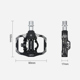 WEST BIKING MTB Bike Pedals Dual Platform SPD Clipless Bicycle Pedals Aluminum Alloy Sealeds Bearing for MTB Mountain Road Bike