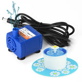 Mini Pet drinking Fountain Pump AC12V water Pump fit for Dog cat drinking water Replacement ultra-quiet electric water dispenser