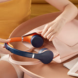 Portable Neck Fan Pulse Massager Hands Free Personal Bladeless Fans USB Rechargeable Neck Hang Fan Wearable Neck Massage Fan