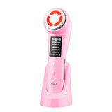 5 in 1 Beauty Machine EMS Photon Skin Rejuvenation Facial Cleansing Hot Compress Lifting Firming Wrinkle Remover Skin Care Tools