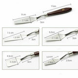 5pcs Palette Oil Mix Pigment Texture Spatula Drawer watercolor Student for color mixing unfolding acrylic paint cake icing