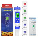 Blue Tooth 5 in 1 PH Meter PH/EC/TDS/Salinity/TEMP Smart Online Monitor APP Control for Aquariums Pool Digital Water Meter Tool
