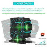 Multifunctional 3D 12 Lines Laser Level Tool Horizontal and Vertical Cross Lines Self-leveling Laser Level 360 + Extension Bar