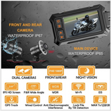 Motorcycle driving recorder HD dual lens dual recording starlight night vision WIFI mobile phone interconnection full diving GPS