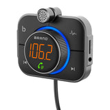 Wireless Car Bluetooth FM Transmitter MP3 Player QC3.0 18W+ PD3.0 24W Fast Charger LED Handsfree For Auto Phone Accessories