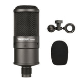 TAKSTAR SM-8B Side-address Microphone High Sensitivity Condenser Mic with Windscreen Mounting Adapter for Recording Broadcasting