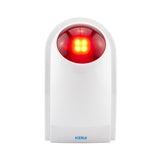 J008 110dB Indoor Outdoor Wireless Flashing Siren Strobe Light Sensor For Home Garge Alarm Security System