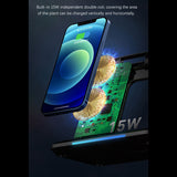 Wireless Charger 4 In1 15W Fast Charger Station,For Apple Watch +Iphone+Apple Pencil For Mobile Phone