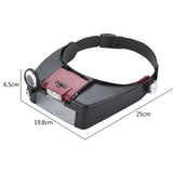 LED Head-mounted Watch Maintenance Magnifying Glasses For Reading Optivisor Magnifying Glass Loupes Jewelry Watch Repair Tool