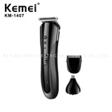 Kemei 3 in 1 Best Quality Electric Trimmer Hair Clipper Nose Trimmer Man's Shaver KM-1407 Wholesale men women hair trimmer