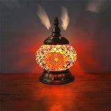 Newest Turkish mosaic table Lamp vintage art deco Handcrafted lamparas de mesa Glass romantic bed light lamparas con mosaicos