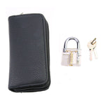 Practice Pick Set for Locksmith Beginner,24pcs Remove Pick Tool with Various Transparent Locks Combination,Locksmith Tools Kit
