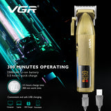 All Metal Electric Hair Clippers For Men Professional Rechargeable Beard Hair Trimmer Cordless Barber Hair Cutting Machine
