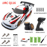 JJRC Q116 RC Car 1:16 Dodge 16KM/H High Speed Drift Car 2.4G Racing Mini Car 4WD Electric Remote Control Drift Toys for Kids Gif