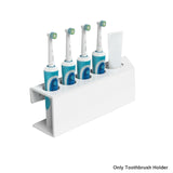 Home Decor Wall Mounted Large Capacity Save Space Multi Holes Toothpaste Rack Anti Dirty Electric Toothbrush Holder Easy Install