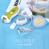 3in1 Rechargeable epilator women electric hair removal bikini trimmer female epilator face callus foot depilatiing depilatory