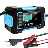Car Battery Charger 12V 6A Intelligent Fast Charging Pulse Repair Type Full Auto-Stop Dual-Mode Lead Acid for Motorcycle