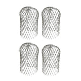 4Pcs Gutter Guard 3 Inch Expand Aluminum Filter Strainer Stops Blockage Leaves Debris