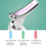 Betime Neck Massager 3 Colors LED Photon Therapy Face Lifting Tool Heating Skin Tighten Reduce Double Chin Anti-Wrinkle Removal