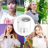 4 In 1 USB Charging Portable Outdoor Cooling Fan Mobile Mini Waist-mounted Air Conditioner Personal Space Cooler