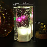 LED Rechargeable Bar Table Lamp Restaurant Cafe Home Colorful Atmosphere Lamp Crystal Lamp Holiday Gift Free Shipping