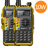 2PCS BaoFeng UV-S9 Plus 10W Dual Band Two-Way Radio (136-174MHz VHF &amp; 400-520MHz UHF) Support USB Charging Walkie Talkie