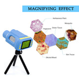 Andonstar 2 In 1 Binoculars Microscope Observation Tool 2 Inch LCD 12 Languages with 16 Adjustable LED Lights for Adults Kids