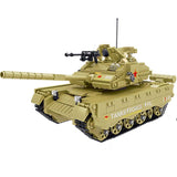 Military Series World War II Tank Model Chinese Army Type 99 Main Battle Tank Building Blocks Bricks Toys Gifts