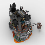 MOC Lava Bastions Castle Knights Building Blocks Bricks DIY Creative  Siege Games Gifts For Toys Children 1753pcs