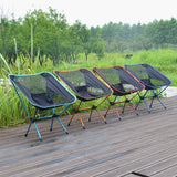 Outdoor Moon Chair Portable Folding Stool Garden BBQ Hiking Picnic Fishing Beach Chairs Camping Chair Outdoor Camping Gear