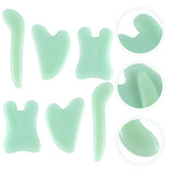 6pcs Board Facial Beauty Tool Natural Jade Guasha Plate