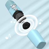 K9 Wireless Bluetooth Microphone 360 Stereo Microphones Speaker for Kid Karaoke Singing Mic with Magic Voice