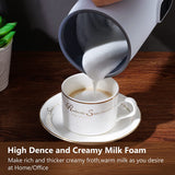 Automatic Milk Frother Electric Foam Milk Beater Blender Machine Milk Cappuccino Foamer Creamer Portable Coffee Mixer Stirrer