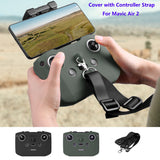 Silicone Protective Cover With Remote Controller Strap Protective Sleeve For DJI Mavic Air 2/DJI Mavic Mini 2 Drone Accessories