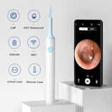 4mm Wireless Smart Mini Camera WiFi Visual Ear Wax Cleaner Spoon Endoscope Otoscope Android iPhone Earwax Removal Earpick Tool