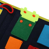 Toddler Busy Board Sensory Toy Basic Skills Activity Boards Fine Motor Skills Easy Carry Handbag Style Learning Toys