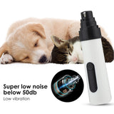 USB Rechargeable Dog Nail Grinder Pet Clippers Trimmers Paw Nail Files for Cat and Dog Grooming Tools USA Shipping Dropshipping
