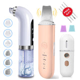 Blackhead Remover Vacuum Pore Cleaner Ultrasonic Skin Scrubber Face Cleaning Bubble Skin Cleaner Peeling Cavitation Face Lifting