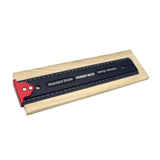 Carpenter Woodworking Scribing Mark Line Ruler Precision Scale Measuring Gauge Multifunction Vertical Ladder Ruler