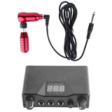 Rca Interface Rotatable Tattoo Tattoo Machine Red &amp; Double Led Display Tattoo Power Supply Permanent Us Plug