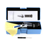 Hand Held Brix/Salt Refractometer with ATC for Brine Fruit Beer, Dual Scale(2 in 1 Brix 0-32%, Salt 0-28%)  40% off