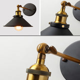 Loft American Iron Black Lampshade Wall Lamp Vintage Cage Guard Sconce Loft Lighting Fixture Modern Indoor Lighting Wall Lamps