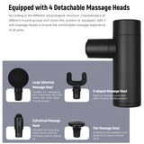 Mini Electric Fascia Gun Portable Muscle Massage Gun USB Charging Relaxation 4 Adjustable Variable Speed Fascia Massager Guns