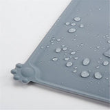 Silicone Pet Food Mats Tray Non Slip Pet Dog Cat Bowl Mats Placemat Dog Pet Cat Feeding Mat Waterproof Dog Cat Food Mats