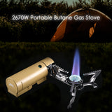 2670W Outdoor Camping Gas Stove Burner Portable  Gas Furnace Camping Hiking Gas Burner Outdoor Backpacking Camping Cooker