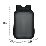 25x25cm Wifi Smart LED Screen Backpack For Walking Outdoor Advertising Black
