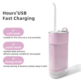 Uofenna W2 Oral Irrigator Water Flosser Portable Dental Water Jet USB Rechargeable Waterproof Teeth Cleaner